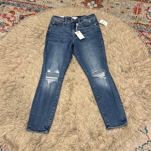 NWT Good American good legs crop jeans size 10/30